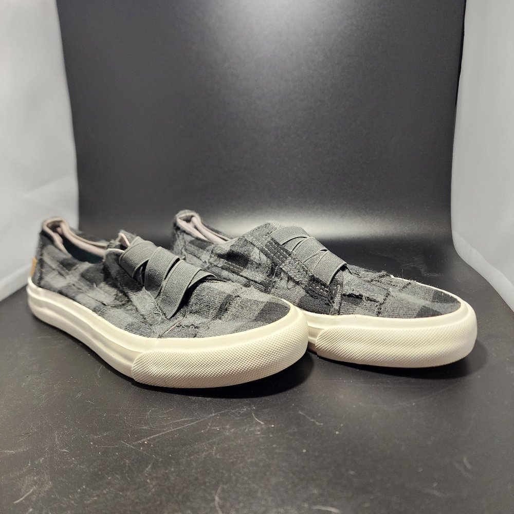 Blowfish Malibu MARLEY Gray Mini Buffalo Check Women’s Sneakers Size 7.5